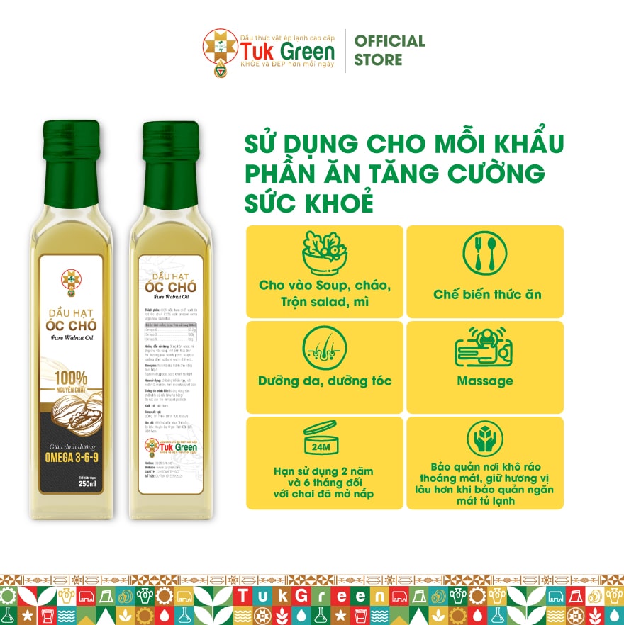 Dầu Ăn Dinh Dưỡng Óc Chó 250ML - Ảnh 2