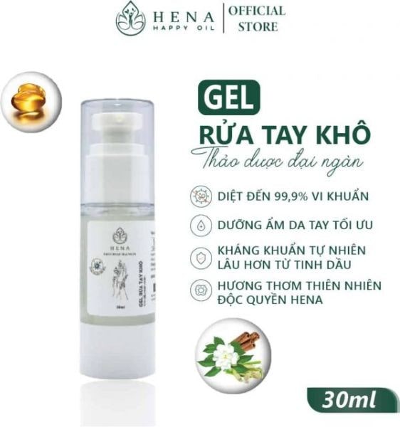Gel Rửa Tay Kháng Khuẩn Hena – 30ml - Ảnh 2